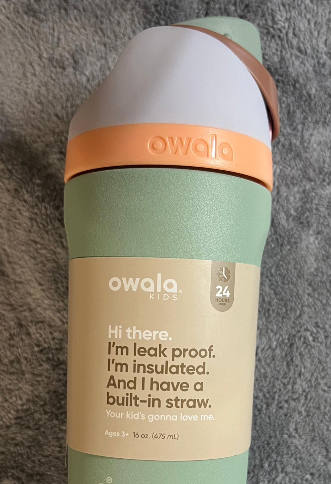 Owala 16oz Kids' FreeSip Stainless Steel Water Bottle - Misty Meadow - Bellso